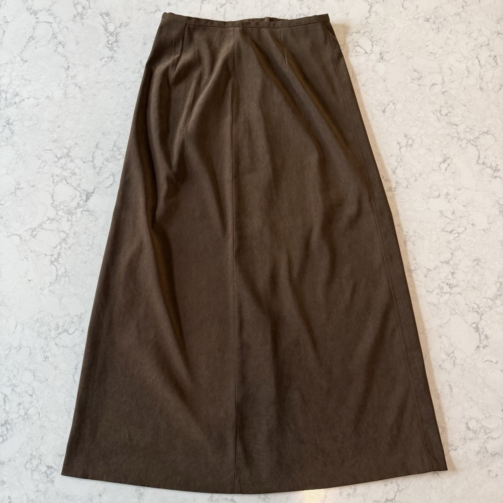 Chocolate Brown Maxi Skirt Van Heusen Women's 6